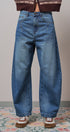 Retro Fade Wide-Leg Barrel Jeans in DENIM - Women's Wide Leg Jeans | Urban Daizy