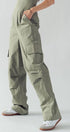 Urban Daizy Strapless Wide Leg Cargo Pocket Artisanal Jumpsuit Moss Jumpsuit - Women's (UDZ-JR-00002) – alternate view 11