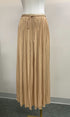 Washed Satin Crinkle Pleated Maxi Skirt in BLACK - Women's Maxi Skirts | Urban Daizy