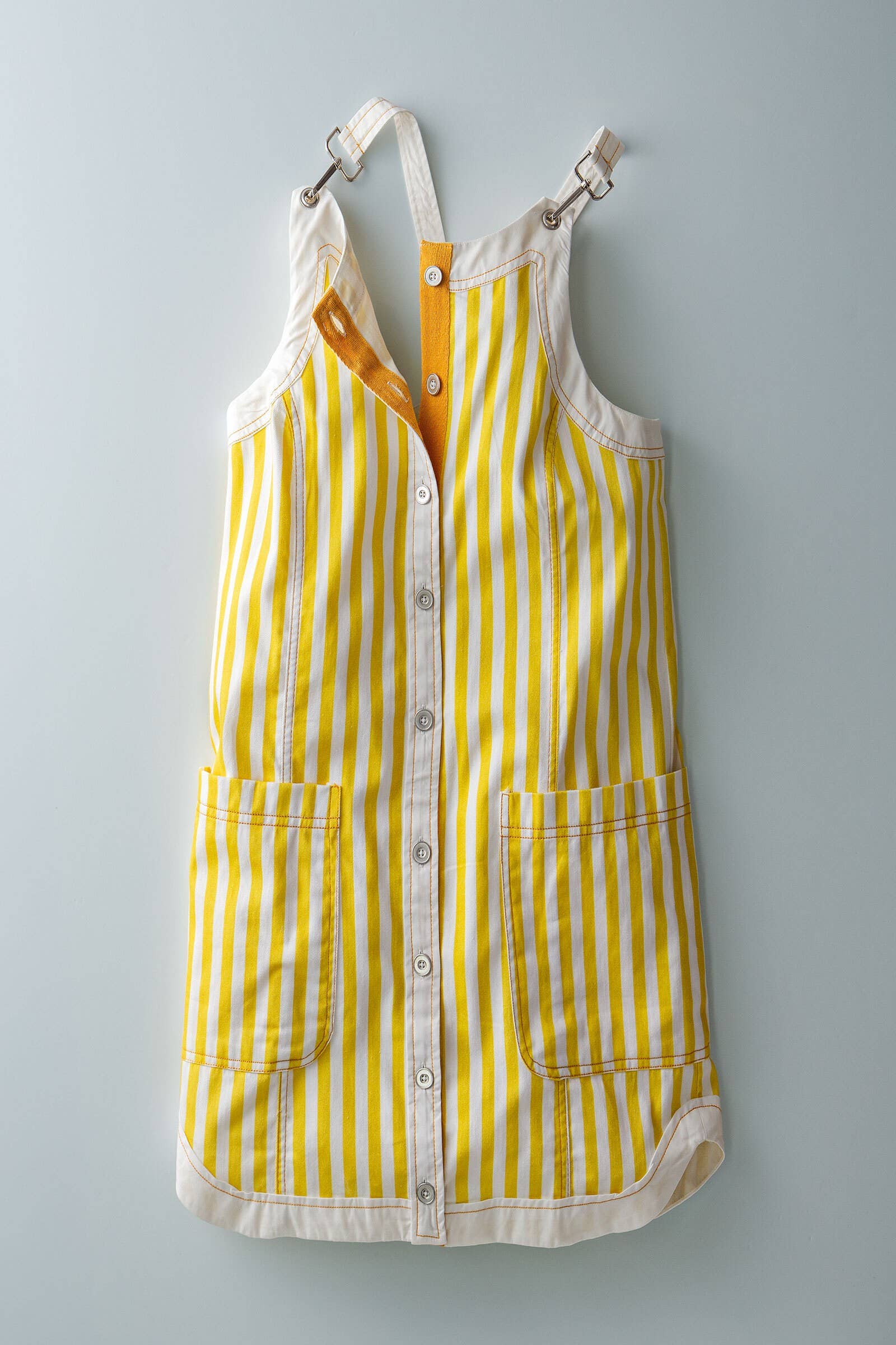 Urban Daizy Sunshine Stripe Overall Dress Blue Overalls - Women's (UDZ-AC-00159) – alternate view 14
