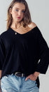 Urban Daizy Relaxed Fit V Neck Three Quarter Sleeve Tunic Top Green Tunic - Women's (UDZ-TP-00030) – alternate view 22