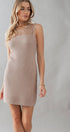 Urban Daizy HOLLOW OUT CROCHET MINI DRESS Beige Dress - Women's (UDZ-DR-00127) – alternate view 7