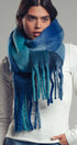Urban Daizy Plush Oversized Colorblock Plaid Scarf Pink Scarf - Women's (UDZ-KN-00657) – alternate view 11