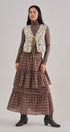 The Folklore Tapestry Vest in BEIGE MULTI - Women's Vests | Urban Daizy