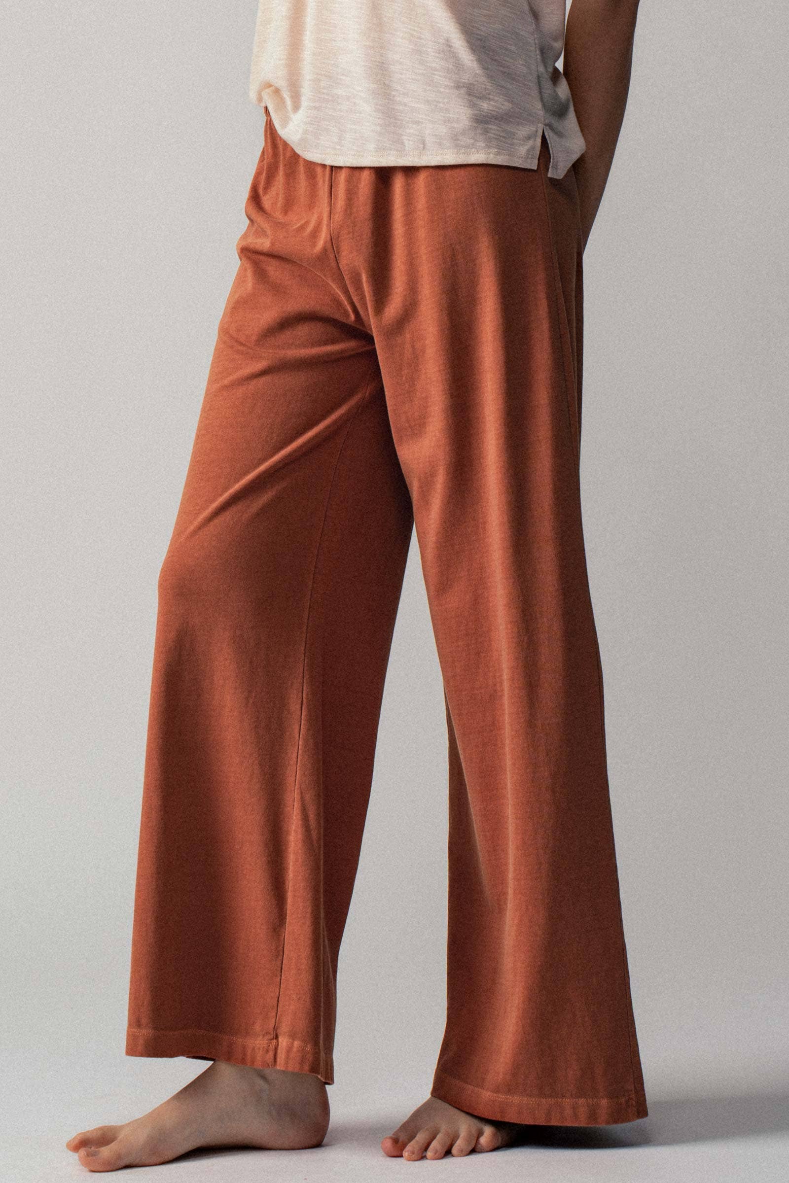 Vintage Wash Cotton Flare Yoga Pants