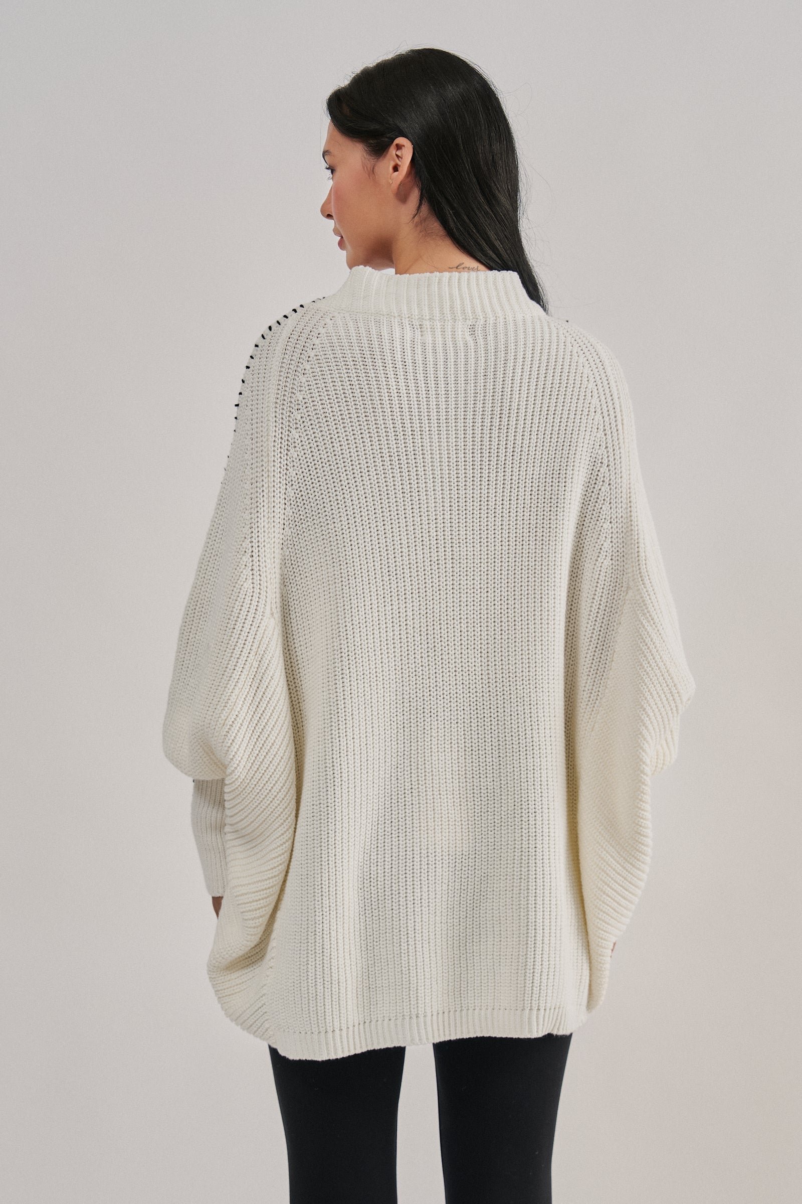 Star Knit Oversized Sweater Top | wholesale knit sweater - women's | Urban Daizy