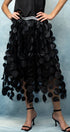 Urban Daizy Polka Dot Tulle Midi Skirt with Elastic Waist Black Skirt - Women's (UDZ-SK-00104) – alternate view 16