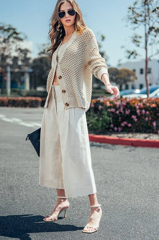 Urban Daizy Bohemian Extra Wide Leg Ankle Length Pull On Pants Blue Pants - Women's (UDZ-PT-00243) – alternate view 18