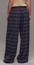 Urban Daizy Plaid Wide-Leg Lounge Pants Brown-Multi Lounge Sweatpants/Joggers - Women's (UDZ-KN-00150) – alternate view 6