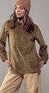 Urban Daizy Corduroy Funnel Neck Half Zip Pullover Top Black Tunic - Women's (UDZ-OT-00138) – alternate view 3