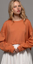 Urban Daizy Pleated Skirt Layered Statement Sweater Dress Rust Dress - Women's (UDZ-DR-00306)