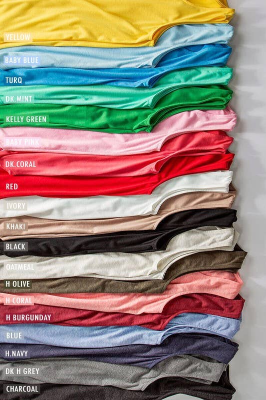 Urban Daizy Essential Scoop Neck Modal Babydoll Tank Top Baby-Blue Tank Top - Women's (UDZ-TP-00024) – alternate view 13