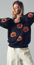 Urban Daizy Pumpkin Patch Balloon Sleeve Sweater Rust Knit Sweater - Women's (UDZ-TP-00814) – alternate view 16