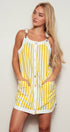 Urban Daizy Sunshine Stripe Overall Dress Blue Overalls - Women's (UDZ-AC-00159) – alternate view 5