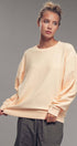 Urban Daizy Oversized Vintage Wash Ribbed Cotton Sweater Charcoal Sweatshirt - Women's (UDZ-KN-00544) – alternate view 5