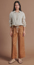 Linen Double Layer Wrap Blouse with Built-In Tank in LINEN - Women's Shirts & Blouses | Urban Daizy