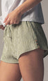 Urban Daizy Crinkle Stripe Shorts Lemon Shorts - Women's (UDZ-PT-00471) – alternate view 8