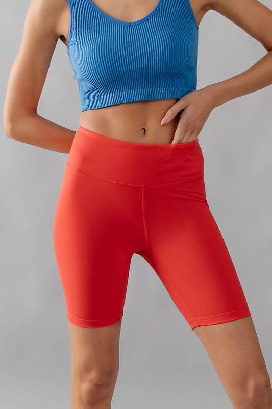 Urban Daizy High-Waisted Compression Bike Shorts Black Athletic Shorts - Women's (UDZ-PT-00163) – alternate view 11