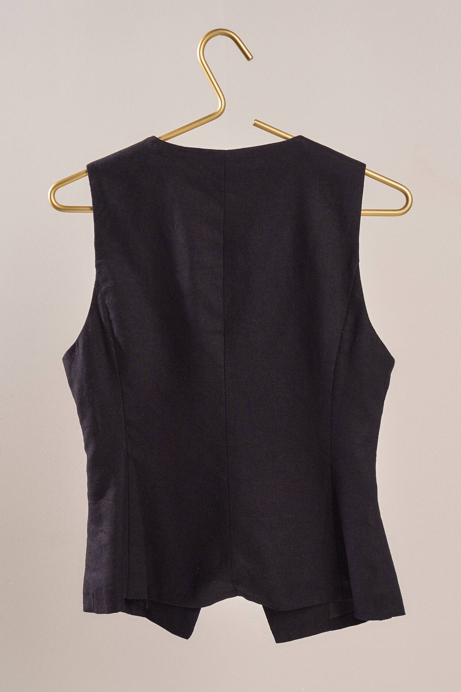 Tailored Linen Blend Waistcoat Vest