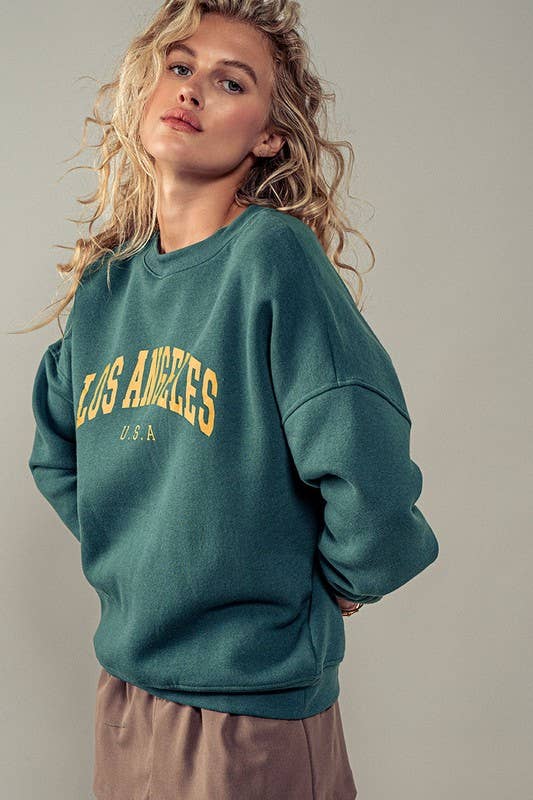 Los Angeles Graphic Crew Neck Sweatshirt