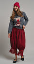 Rudolph Crewneck Knit Sweater in GREY - Women's Sweaters | Urban Daizy