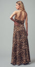Urban Daizy Open Back Leopard Print Halter Maxi Dress Brown Dress - Women's (UDZ-KN-00657) – alternate view 4
