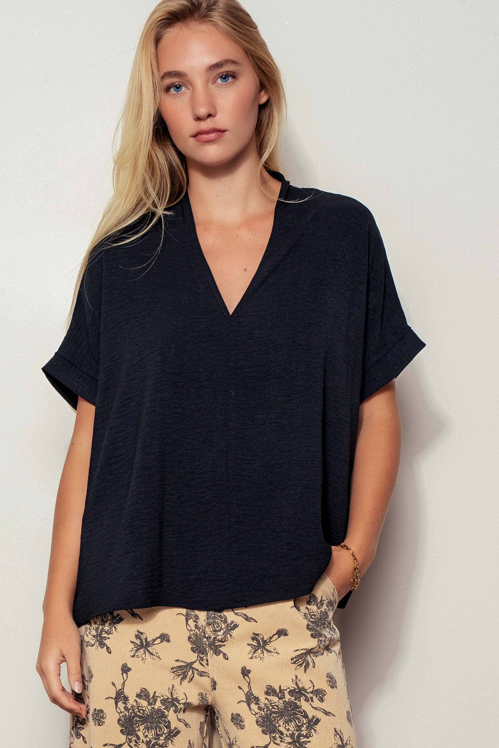 Breezy Airflow V-Neck Top