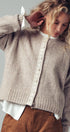 Urban Daizy Lace Trim Wool Blend Cardigan Pastel-Blue Cardigan - Women's (UDZ-KN-00652) – alternate view 12