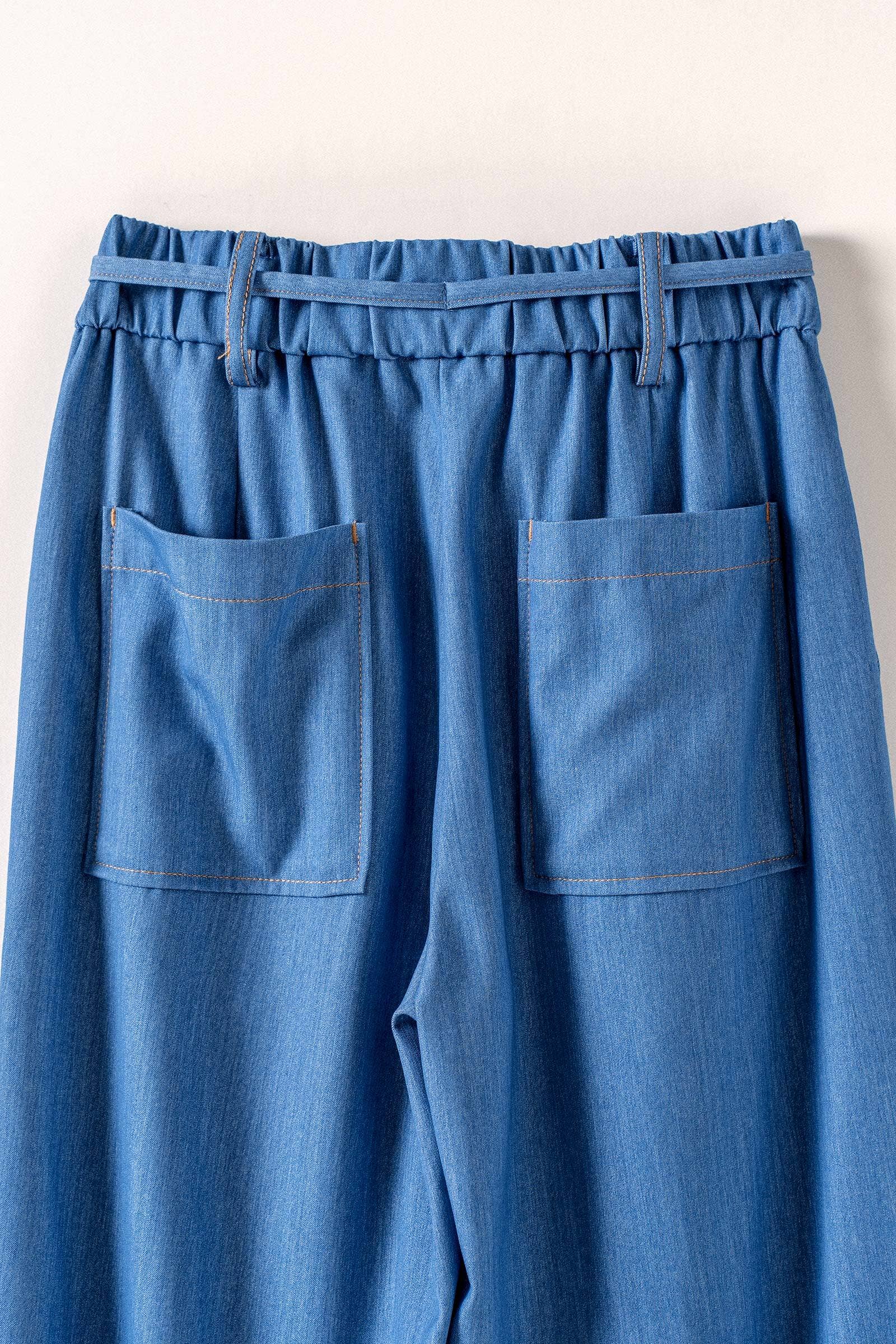 Drawstring Wide Leg Pants
