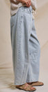 Urban Daizy Relaxed Drawstring Barrel Denim Pants Lt-Denim Jeans - Women's (UDTP1477-Lt-Denim) – alternate view 3