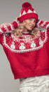 Graphic Fair Isle Wool Blend Sweater | wholesale knit sweater - women's | Urban Daizy