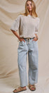 Urban Daizy Relaxed Drawstring Barrel Denim Pants Lt-Denim Jeans - Women's (UDTP1477-Lt-Denim) – alternate view 9