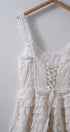 Urban Daizy Tiered Lace Corset Bodice Detail Mini Dress Ivory Dress - Women's (UDZ-DR-00381) – alternate view 4