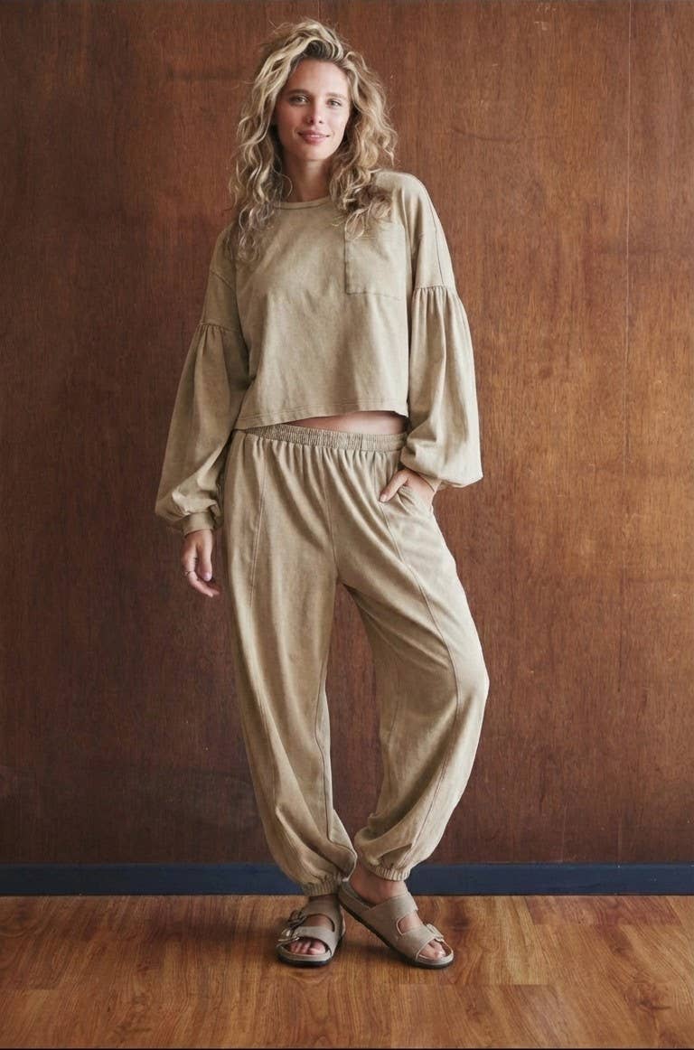 Mineral Wash Cotton Lounge Set