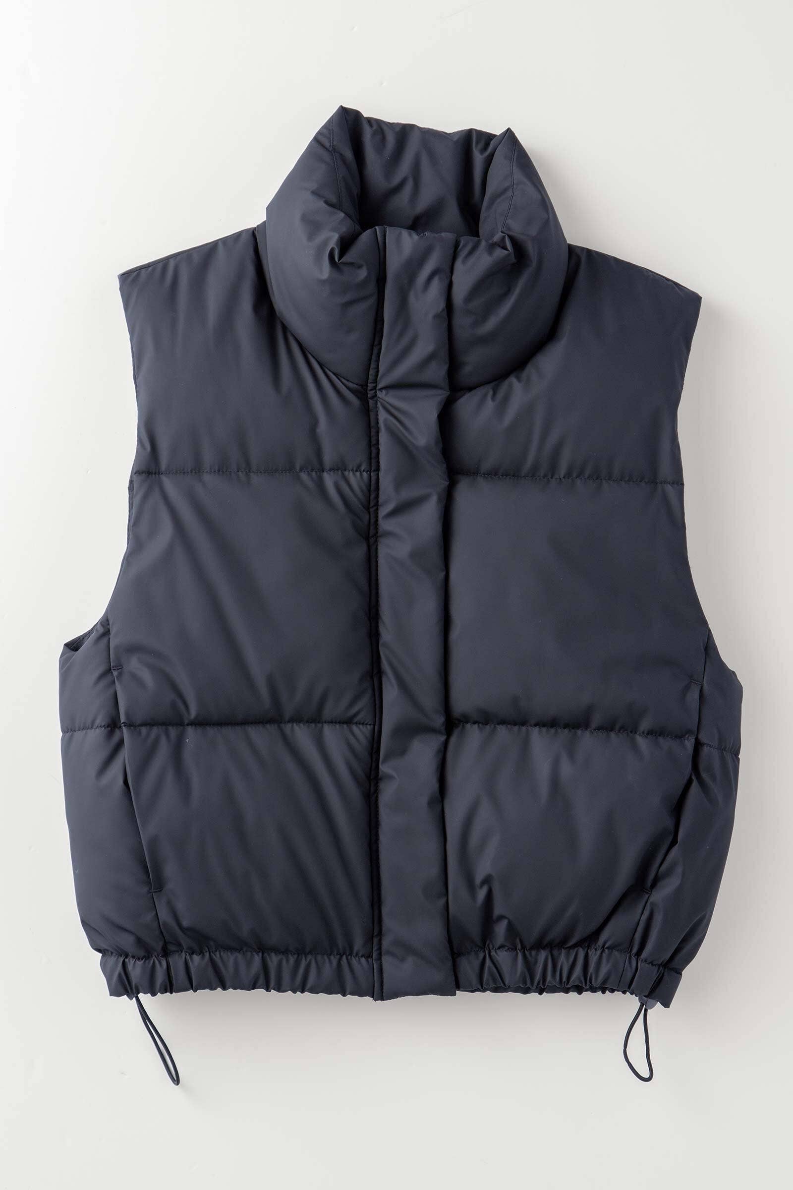 Urban Daizy Essential Puffer Down Vest with Adjustable Hem Black Outerwear Vest - Women's (UDZ-OT-00272)