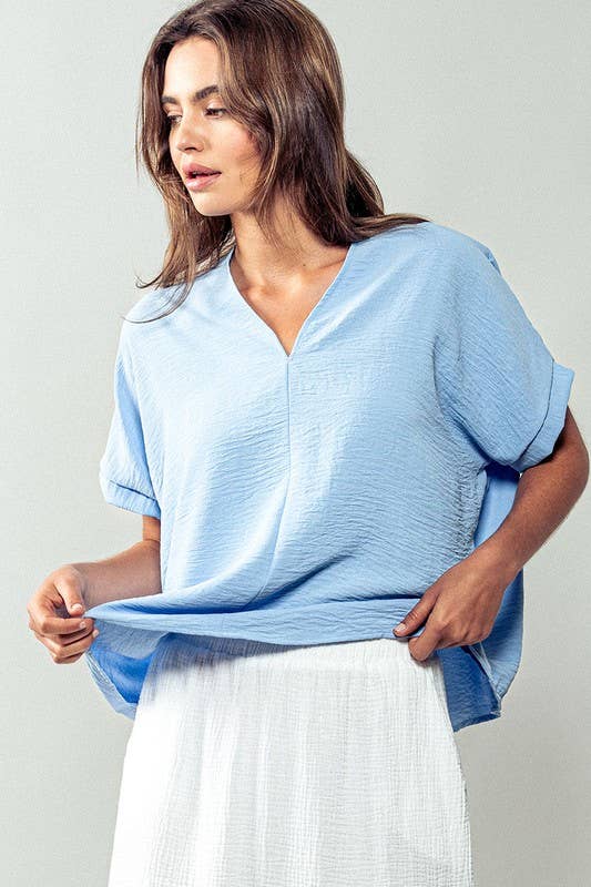 Breezy Airflow V-Neck Top