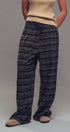Urban Daizy Plaid Wide-Leg Lounge Pants Brown-Multi Lounge Sweatpants/Joggers - Women's (UDZ-KN-00150)