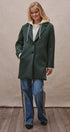 Scuba Topcoat with Detachable Hoodie in OLIVE - Women's Coats | Urban Daizy