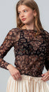 Urban Daizy Sheer Mesh Animal Print Long Sleeve Top Muliti Blouse - Women's (UDZ-TP-01044) – alternate view 10