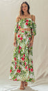 Urban Daizy Off Shoulder Crop Top with Floral Maxi Skirt White Top & Skirt Set - Women's (UDZ-AC-00238) – alternate view 11
