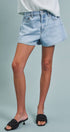 Urban Daizy Classic Relaxed Everyday Denim Shorts Lt-Denim Shorts - Women's (TNPT0836-Lt-Denim) – alternate view 6