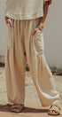 Washed Utility Wide-Leg Pants in TAUPE	 - Women's Casual Pants | Urban Daizy