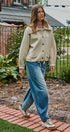 Sweater Knit Button Front Jacket with Detachable Collar in IVORY - Women's Jackets & Blazers | Urban Daizy