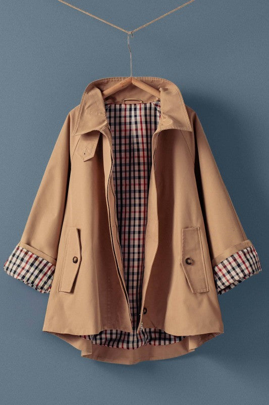 Modern Trench Jacket in KHAKI - Women's Jackets & Blazers | Urban Daizy
