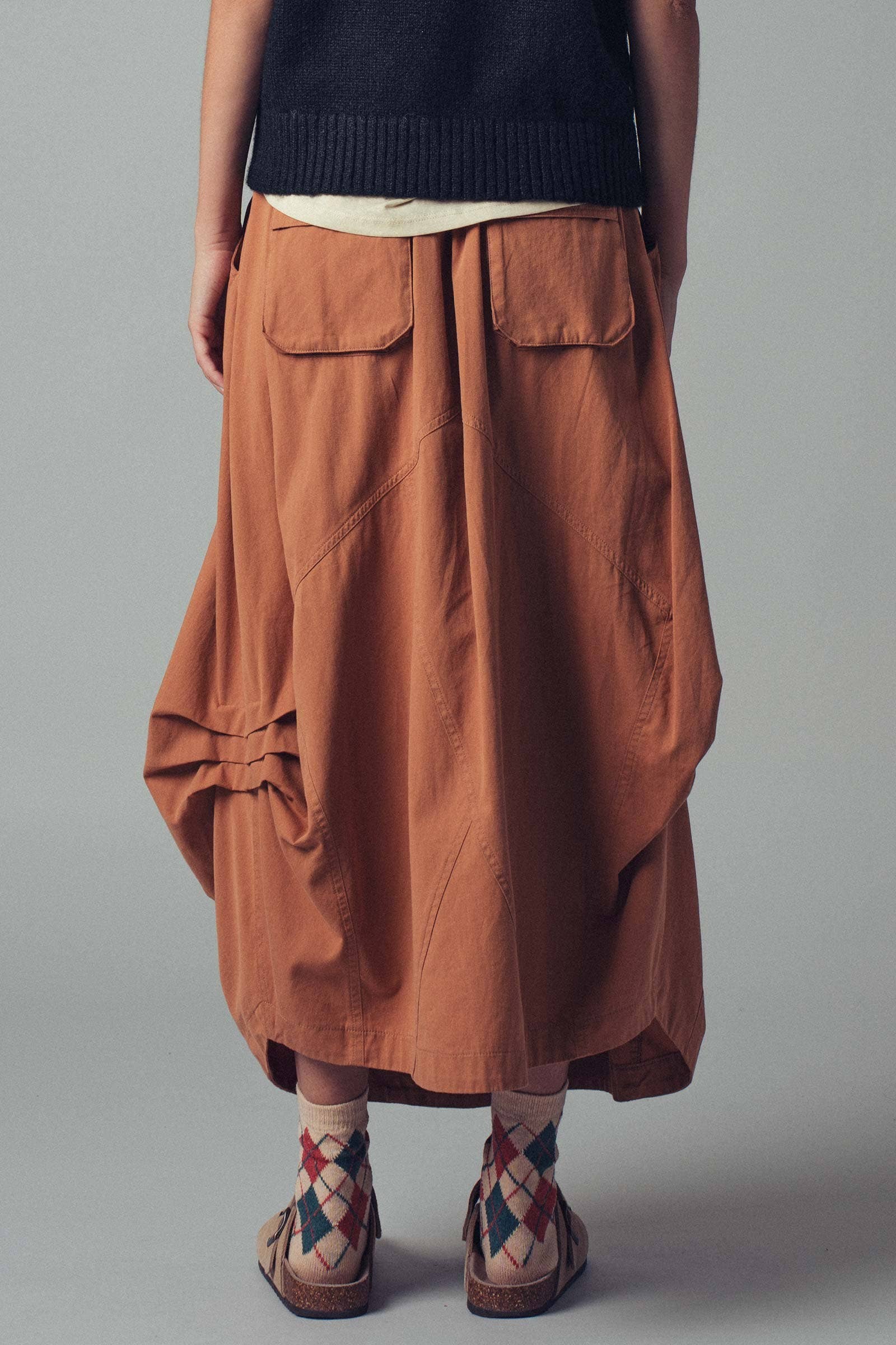 Urban Daizy Balloon Hem Drawstring Maxi Skirt Blue Skirt - Women's (UDSK0069-Blue) – alternate view 8