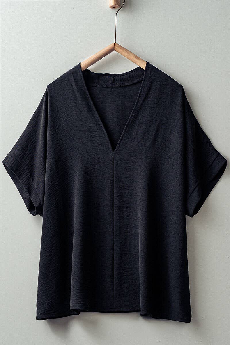 Urban Daizy Breezy Airflow V-Neck Top-FW Ivory Blouse - Women's (UDZ-TP-00270) – alternate view 16