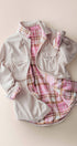 Urban Daizy Plaid Flannel-Lined Corduroy Shacket Taupe Shirt Jacket/Shacket - Women's (UDZ-KN-00150) – alternate view 5