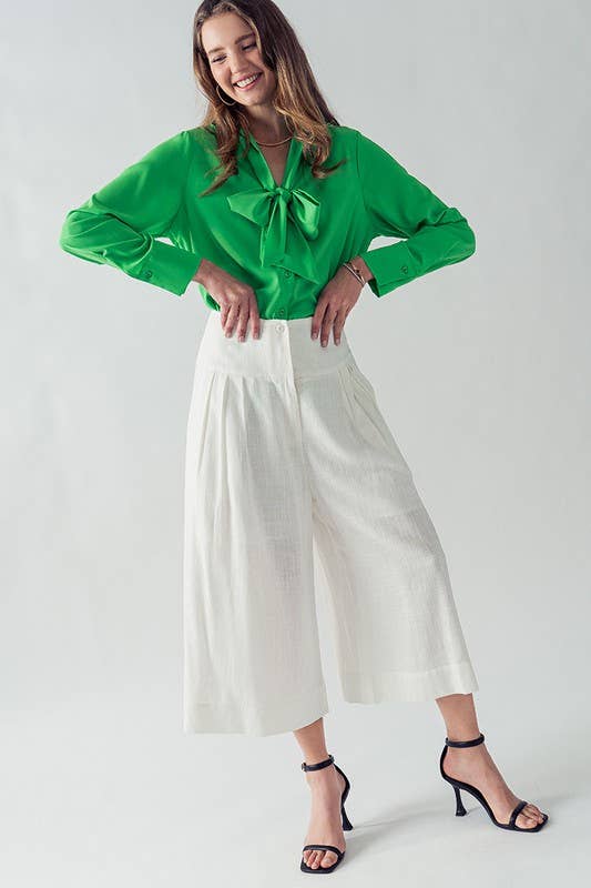 Urban Daizy Bohemian Extra Wide Leg Ankle Length Pull On Pants Blue Pants - Women's (UDZ-PT-00243) – alternate view 14