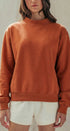 Urban Daizy Mock Neck Drop Shoulder Sweatshirt Ivory Sweatshirt - Women's (UDTP1437-Ivory) – alternate view 9