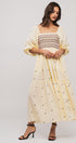 Smocked Floral Tiered Dress